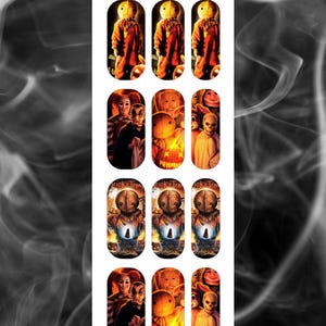Trick Or Treat Inspired Waterslide Nail Decals