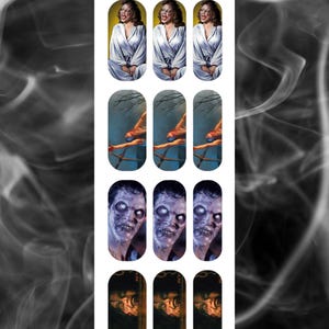 Evil Dead Inspired Waterslide Nail Decals