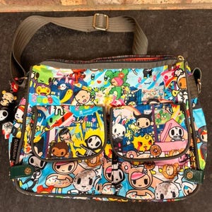 Tokidoki crossbody bag with original keychain image 1