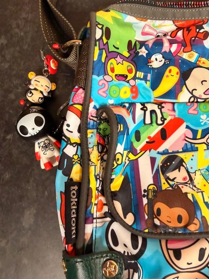 Tokidoki crossbody bag with original keychain image 2