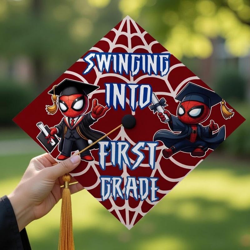 Spiderman Graduation Spiderman Graduation Cap - Etsy