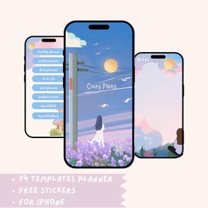 Cozy Plans Digital Planner, Odaterad Journal, Goodnotes (Digital Nedladdning)