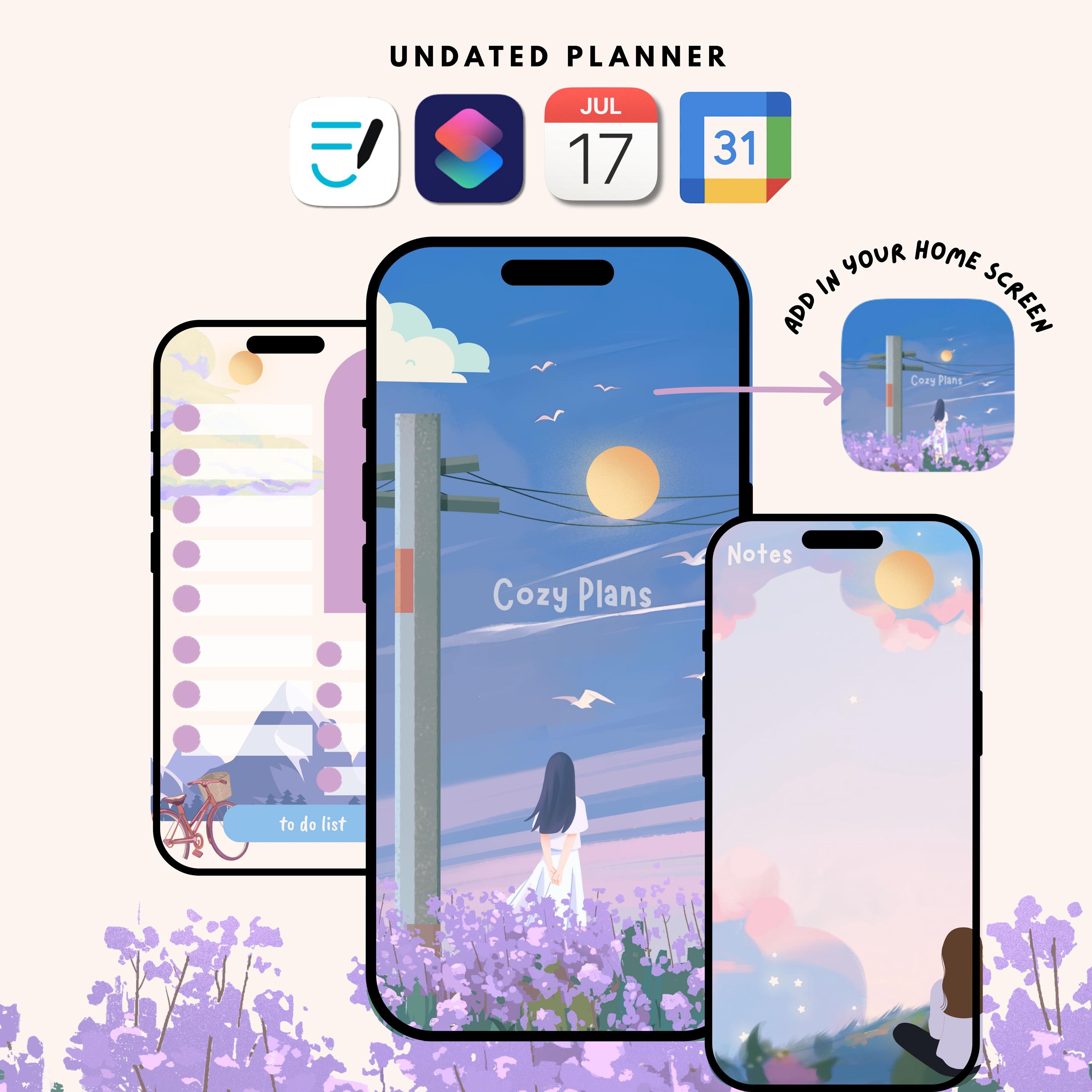Cozy Plan Riding Cozy Plans Digital Planner, Undated Journal, Goodnotes (digital ...