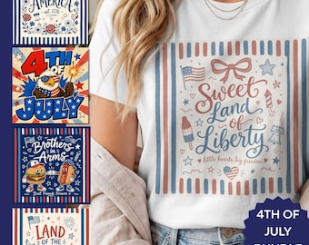 America 4th of JULY PNG BundleFourth of July PNG  America's Birthday Pngs  4th of July Png Designs 2026