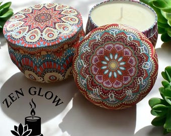Zen Aromatherapy Candle: Relaxing Soy Wax with Essential Oils