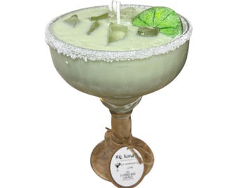 Margarita Cocktail Candle: Summer Drink Inspired Soy Candle