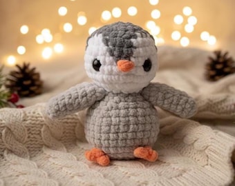 Crochet Penguin Pattern, Easy Amigurumi Plushie (PDF Pattern)
