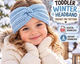 Crochet Ear Warmer Pattern PDF, Crochet Women Ear Warmer Pattern, Textured Winter Headband, Crochet Headband