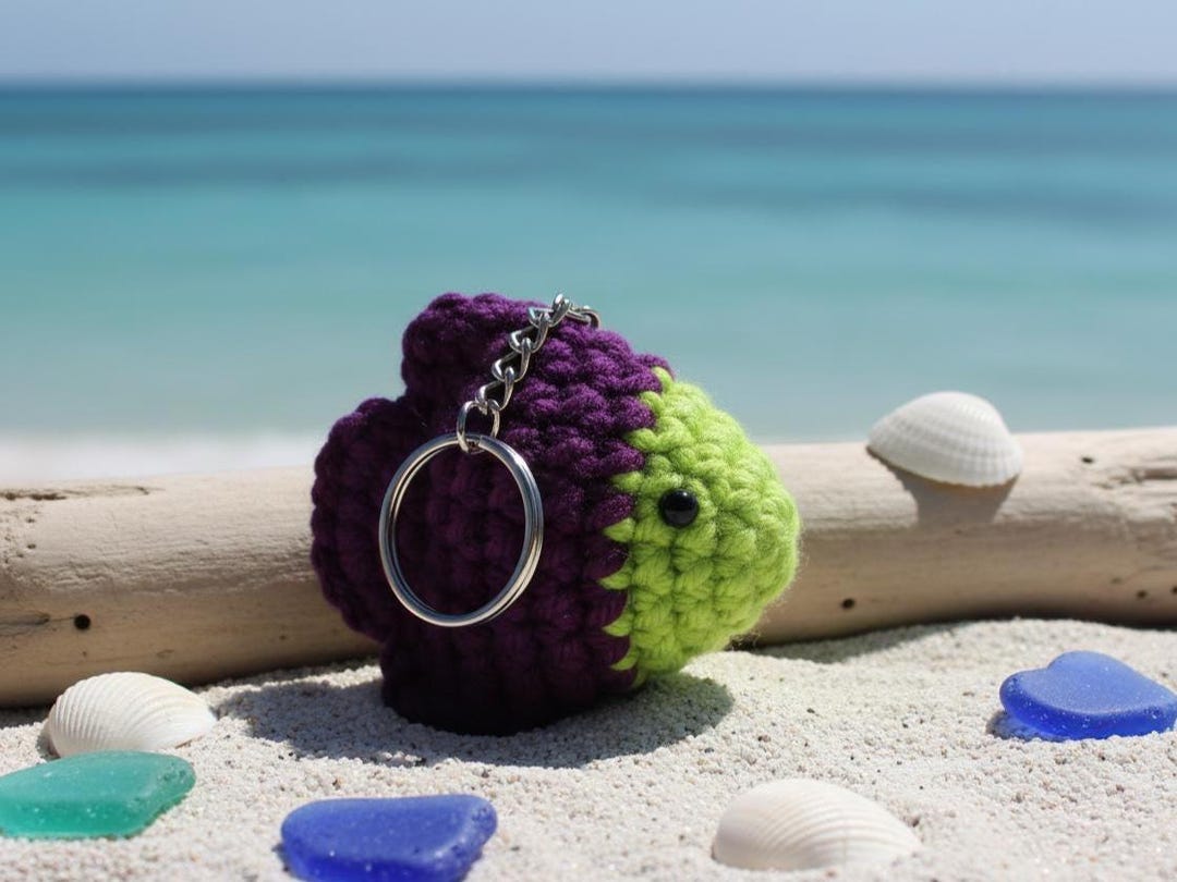 Fish Keychain Pattern Fish Crochet Key Chain Pattern |no Sew Instant PDF Download | Beginner ...