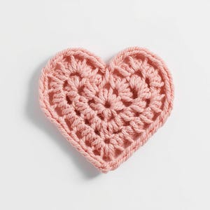 Beginner Crochet Heart Applique Pattern (PDF)