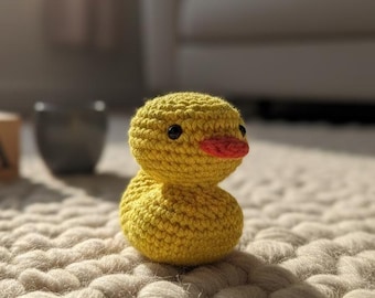 Schema per realizzare un anatroccolo all'uncinetto per principianti - Tutorial Amigurumi (Download PDF) - Anatroccolo all'uncinetto senza cuciture in formato PDF