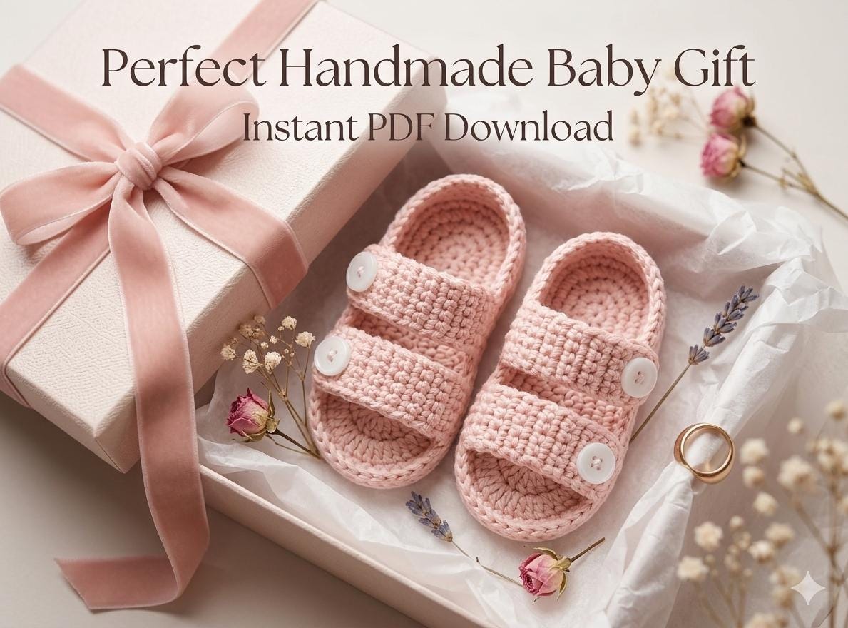 40 Baby Sandal Crochet Patterns for Sweet Summer Shoes, Gifts, and Keepsake Photos 9 Crochet Baby Sandals