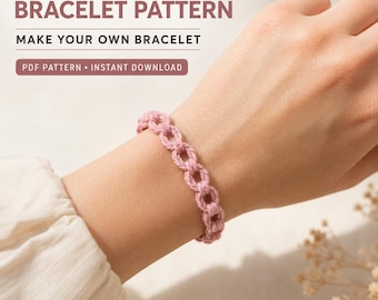 Crochet Bracelet Pattern,Easy Crochet Jewelry Pattern, Beginner Friendly PDF, Digital Download