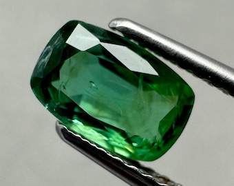 Zambian Emerald, 1.18 Ct, Rich Green Cushion Cut Gemstone