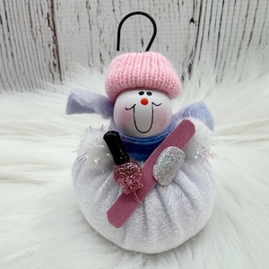 Nail Artist Christmas Ornament, Nails Tech, Hair Salon Staff, Personalized Nail Artist, Nail Polish Fake Nails Ornament, Nail Technician