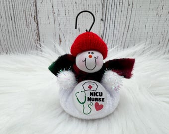 NICU Ornament, Neonatal Intensive Care Nurse Gift, Thank You NICU Gift Idea, Preemie Baby Nurse, NICU Nurse, Personalized Neonatal Nurse