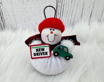 New Driver Ornament, New Driver's License Ornament, Funny New Driver, Learn to Drive Car, Driving Instructor Gift, Funny New Drivers License