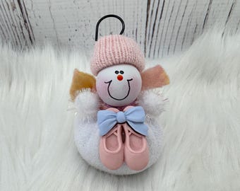 Ballet Dance Christmas Ornament, Dance Mom, Dancer Ornament, Ballet Shoes, Personalized Dance Teacher Gift, Dance Team, Snowman Ornament