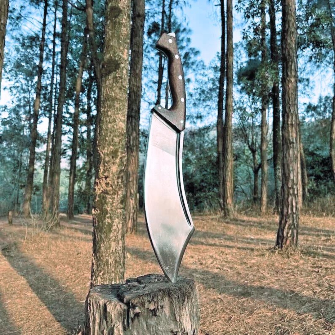 Rustic Cleaver Handcrafted Decorative Cleaver – Handmade Carbon Steel Art Knife With ...
