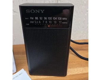 Discontinued Analog Sony ICF-P26 Portable Pocket FM/AM Radio W