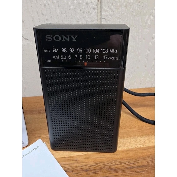Discontinued Analog Sony ICF-P26 Portable Pocket FM/AM Radio W