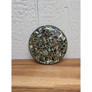 Abalone Shell Lucite Trivet Varmplatta Snäckor Från Kalifornien