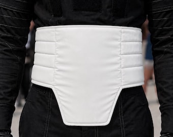 Mandalorian Din Djarin Cummerbund with Velcro | Star Wars Bounty Hunter Flight Suit Cummerbund | Beskar set