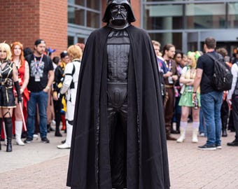 Darth Vader Cosplay Costume | Full Star Wars Sith Suit with Cape & Robe | Dark Side Costume for Men | Custom cosplay outfit
