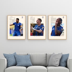 Chelsea Stars Poster Bundle – 4 Printable Football Art Prints (Digital Download)