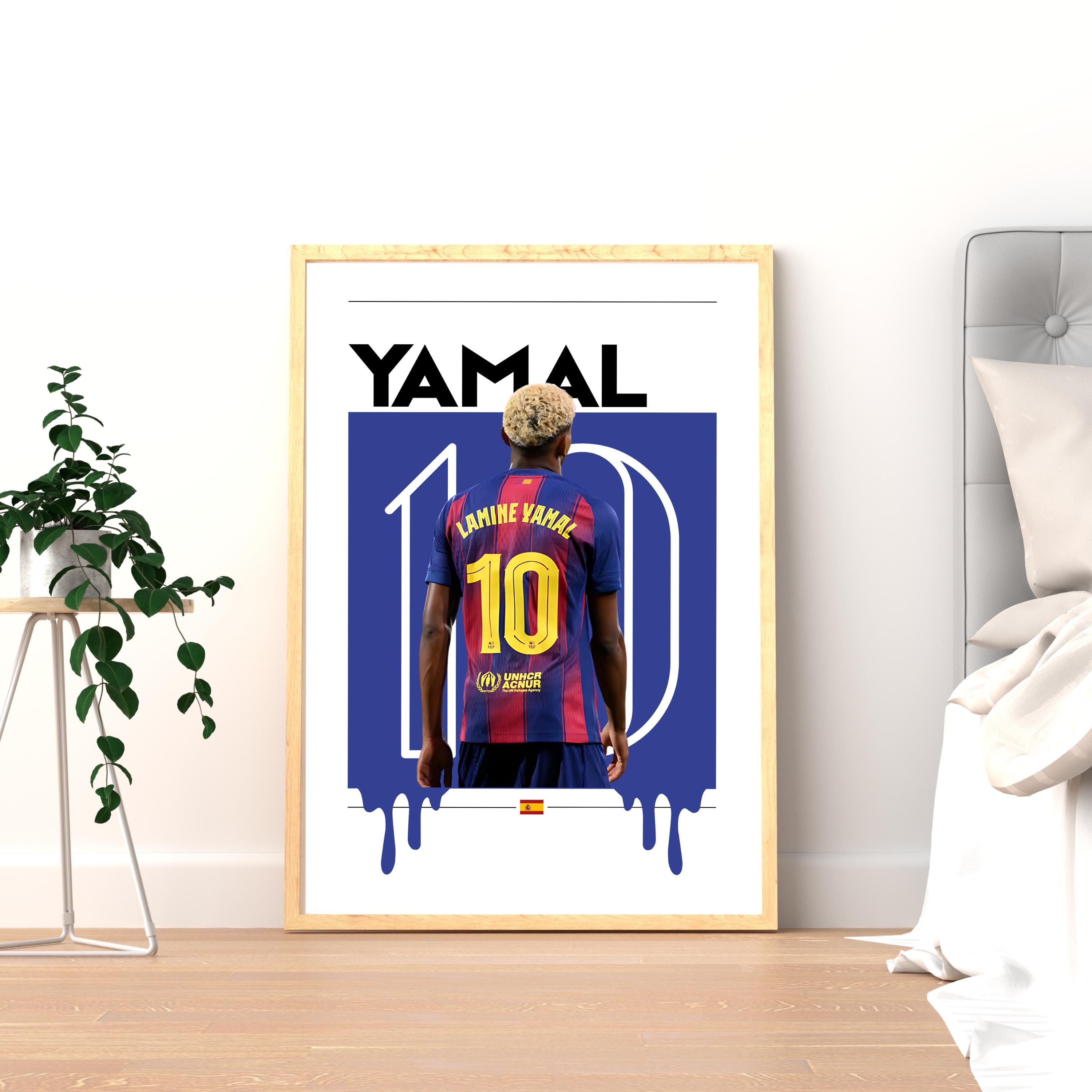 ラミン・ヤマルポスター – 印刷可能なサッカーウォールアート