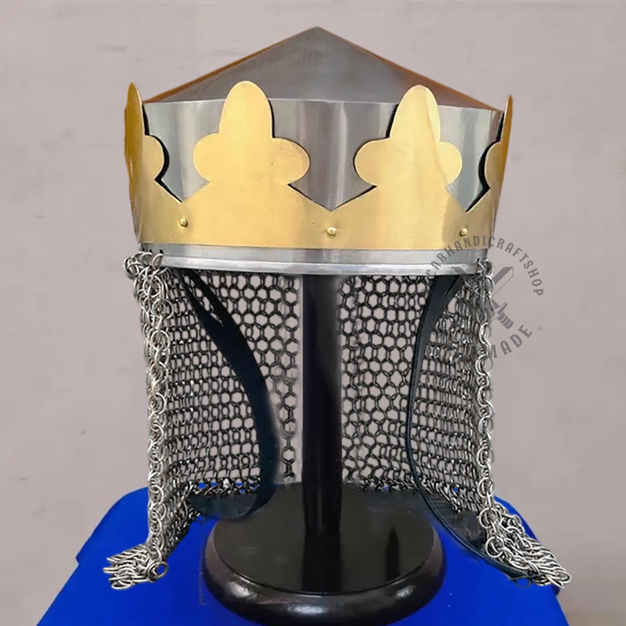 King Arthur Monty Python Helmet With Butted Aluminium Chainmail - Etsy