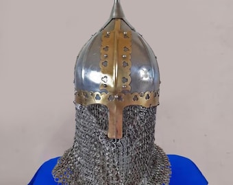 Viking Helmet – 18 Gauge Steel Norse Helmet for LARP, Reenactment, Cosplay