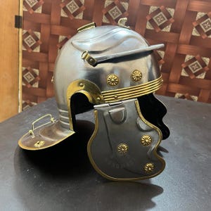 Roman Centurion Helmet 18G Mild Steel Roman Armor Reenactment Costume Black Friday Sale