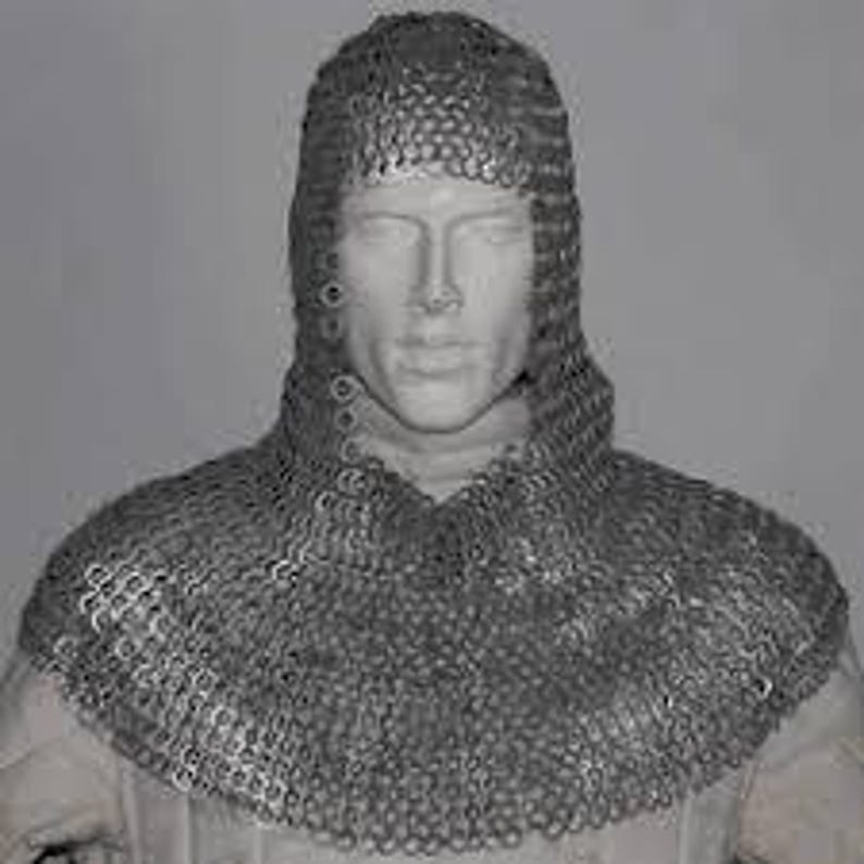Handcrafted aluminium chainmail hauberk carefully finished for cosplay, reenactment, and display