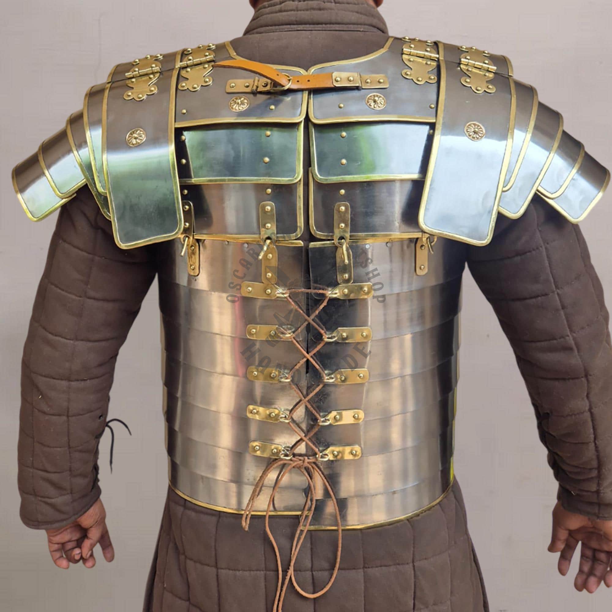 Roman Lorica Segmentata Armor, 18 Gauge Steel Centurion Legionary Body ...