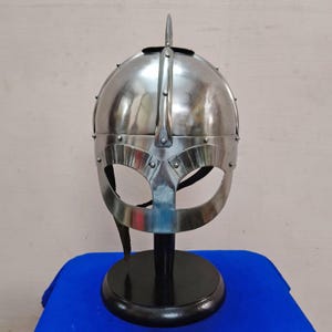 Viking Helmet Gjermundbu - 18 Gauge Steel For Viking Event Halloween Gifts