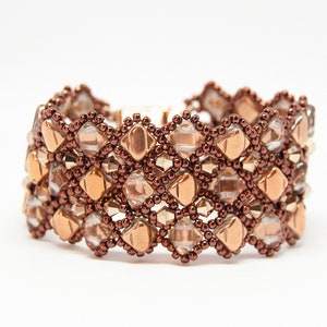 PDF Tutoriel de perles - Bracelet manchette diamant