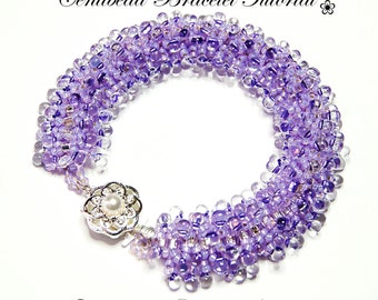 PDF beading tutorial pattern - Centibead bracelet