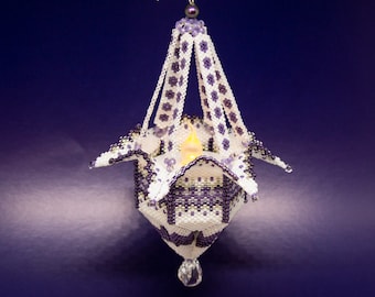 Beading Pattern - Light of Hope - Lume di Speranza - suspended LED tea light holder