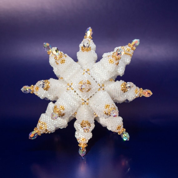 Beading Pattern Tutorial Ornament the Moravian Star PDF Download
