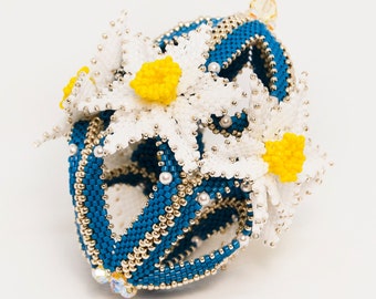 Beading Pattern - Tutorial - Egg - Daffodil - Easter Egg - Peyote Stitch - PDF download