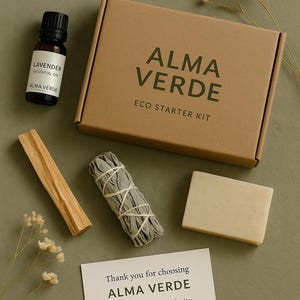 Eco Ritual Starter Kit: Palo Santo, Sage, Essential Oil & Natural Soap