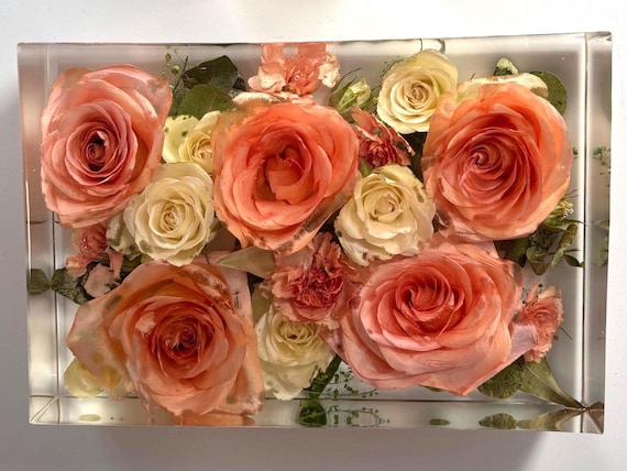 Custom Bridal Bouquet Resin Keepsake, Floral Preservation (DEPOSIT)