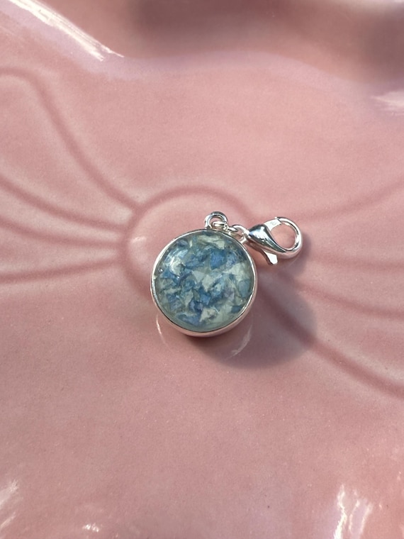 Custom Floral Sterling Silver Charm: Bridal Bouquet Keepsake Jewelry