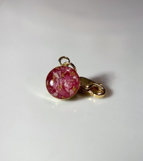 Custom 14k Yellow Gold-Filled Floral Charm: Bridal Bouquet Keepsake Jewelry