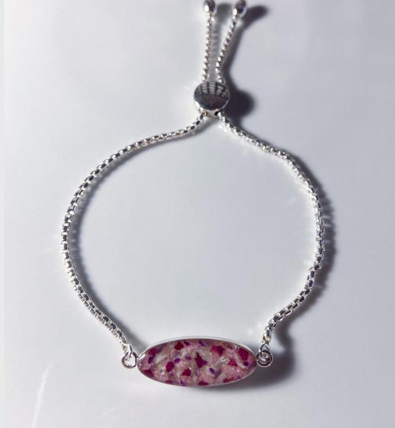 Sterling Silver Floral Bracelet, Venetian Box with Bridal Flowers