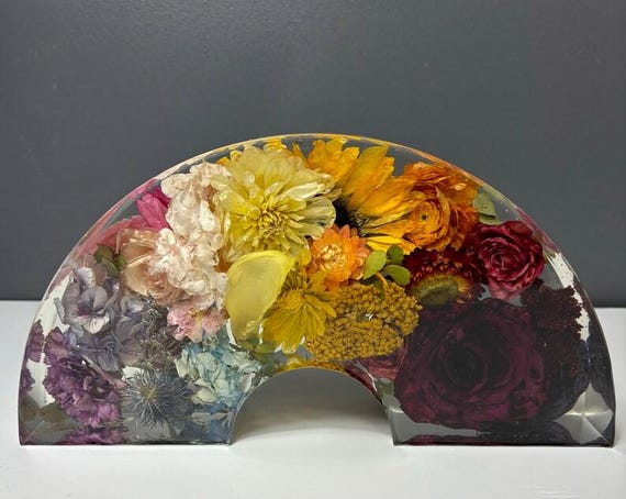 Preserved Flower Wedding, Bouquet Resin Keepsake: Floral Preservation (Deposit)