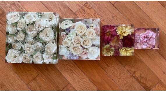Custom Bridal Bouquet Resin Keepsake: Floral Preservation (DEPOSIT)