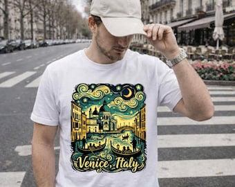 Camiseta de viaje a Venecia, Italia, para vacaciones en Italia, regalo de viaje a Venecia, camiseta gráfica para vacaciones en Italia