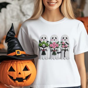 Cute Ghost T-Shirt, Funny Halloween Shirt, Spooky Ghost Tee, Halloween Graphic Tee, Ghost Lover Gift, Cute Spooky Season Shirt, Fall Outfit